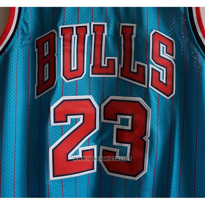 Camiseta Chicago Bulls Michael Jordan NO 23 Mitchell & Ness 1995-96 Azul
